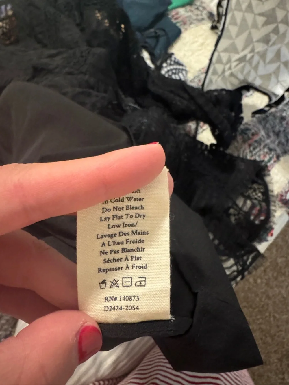 LoveShackFancy Alonsa Black Mini Dress - Picture 7 of 8